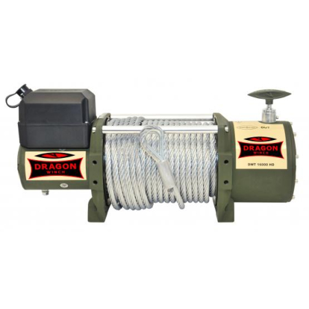 Wyciągarka Dragon Winch DWT 16000 HD – 12V/24V, 7257 kg, lina stalowa 30 m